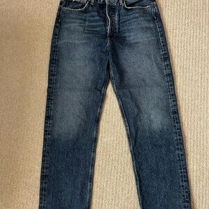 AGOLDE ‘90s Mid Rise Relaxed Straight Leg Jeans in Imagine, Size 28